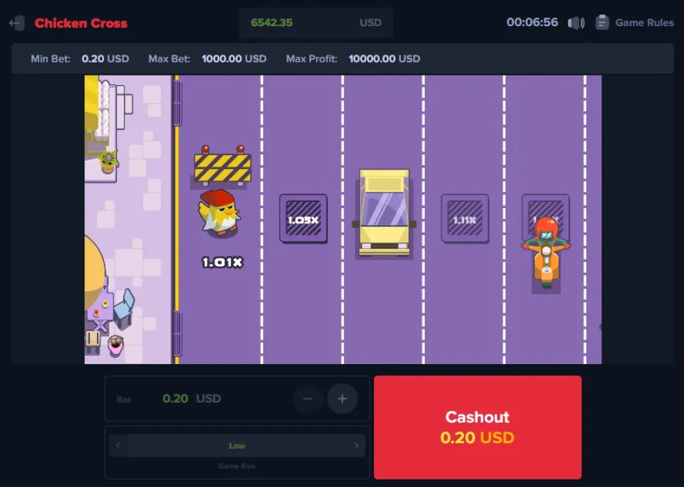 Chicken Cross Game